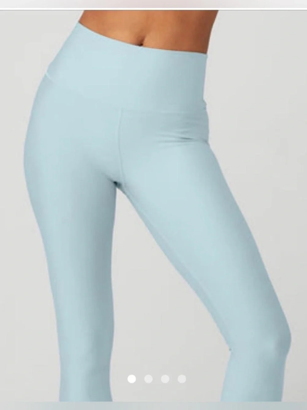 Alo High Waist Airlift Leggings 7/8 In Chalk Blue, XXSmall